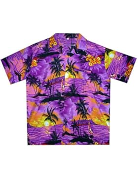 Original King Kameha | Funky Hawaiihemd | Herren | XS - 6XL | Kurzarm | Front-Tasche | Hawaii-Print | Surf Palmen...