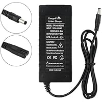 TangsFire 36 V Bike caricabatteria, 42 V 2 A caricabatterie per bici elettrica scooter biciclette dc5.5 mm2.1 mm connettore