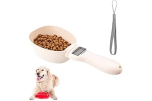 Jooheli Cucchiaio Digitale, Cucchiaio per Alimenti per Animali Domestici, Cucchiaio Digitale con Display LCD, Cucchiaio Dosatore per Pesa Cibo Cani, Cucchiaio Digitale per Alimenti per Animali