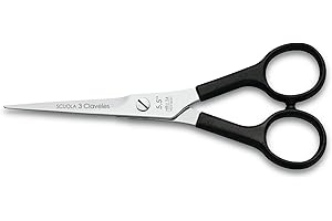 3 Claveles Relax - Forbici per tagliare per parrucchieri, 5.5", colore nero