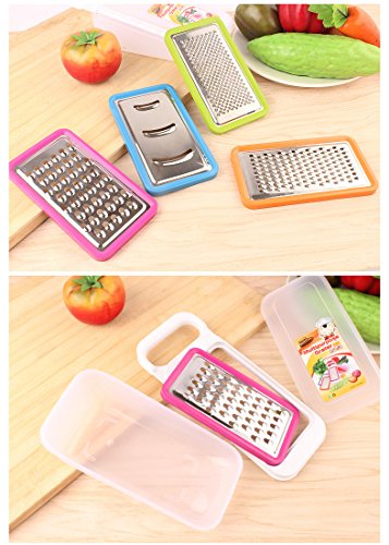 Cisixin 4 Stück Gemüse-Slicer, Reibe-Set Beste für Karotten, Käse etc. - 7