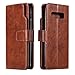 Produktbild Galaxy S10 Plus Hülle, Leder Tasche Handyhülle Flip Wallet Schutzhülle für Samsung Galaxy S10 Plus mit Ständer und Kartenfächer/Magnetverschluss (Brown)