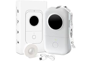 Phomemo D30 Label Maker - Impresora térmica de Etiquetas sin Tinta para Impresora de Etiquetas térmicas de diseño conciso Impresora de Etiquetas para Nombre de Precio, documento, Blanco