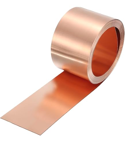 Kupferblech-Rolle 3500 X 200 X 0,3 Mm – 99,9 % Reines Kupfer, Biegsam, Rostfrei, Für DIY, Dach & Blitzschutz, Viele Größen