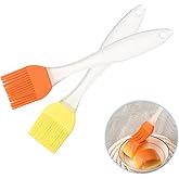 CCLKHY 2 Pcs Pastry Brush Silicone, Cooking Baking Brush Set, Grill Brush, Heat Resistant Oil Brush Suit for Barbecues, Pastr