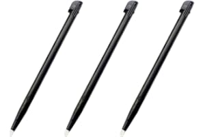 SUNVALLEY Nuevo para DSiXL Stylus Negro Color Pack 3 reemplazos, para Nintendo DSi XL LL DSiLL Consola de juegos de mano, plástico Touch Screen Pen Lápiz Touchpen Tres piezas Accesorios