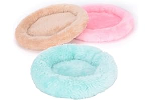 CCCYMM 3 Pcs Soft Pet Bed Small Animal Winter Cage Mat Pad Hamster Guinea Pig Sleeping Cushion,Mix Color L