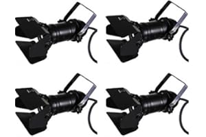 PULSE OXIMETER 4 x PAR16 black spotlight inc barn door birdie lighting 240v window display