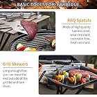 Xddias Grillbesteck BBQ Grill Zubehör 28 Set, Edelstahl Grillbesteck im Aluminium Koffer – Bild 4