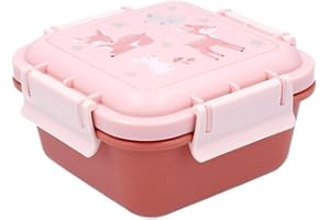 Tutete Caja Almuerzo Infantil Grande 780ml - Fiambrera Escolar, Apta para Microondas y Lavavajillas, Cierre Hermético, Ideal para Parque o Colegio, 100% Libre de BPA | Sweet Deer