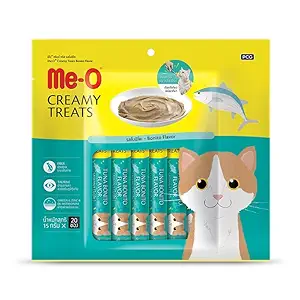 DynamicSales (India) Me-O Creamy Treats for Cats and Kitten Tuna and Bonito Flavour, 300g