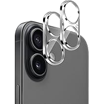 Protecteurs D'objectif Caméra JETech Pour IPhone 17 Air - Verre Trempé 9H, 3 Pièces, Transparent, Compatible Coque