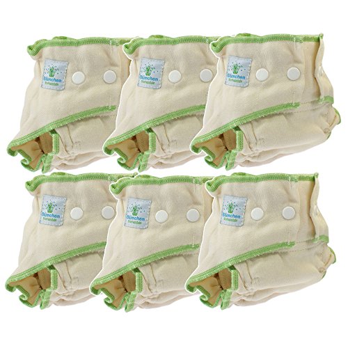 Pack of 6 Floral Cloth Diaper (Nappy Organic Cotton