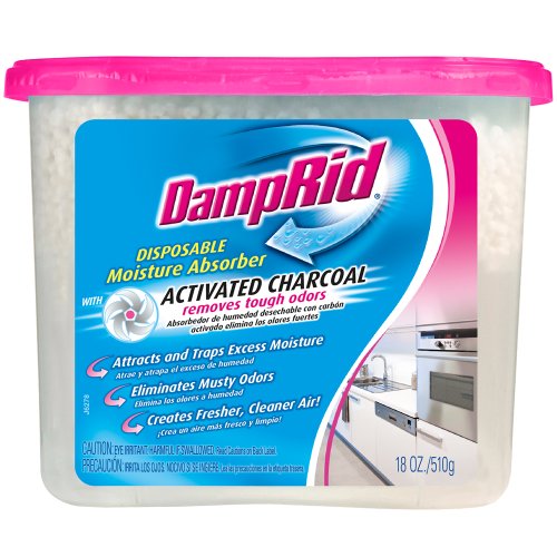 DampRid Moisture Absorber with Activated Charcoal, 510g (18oz) (1 Pack)