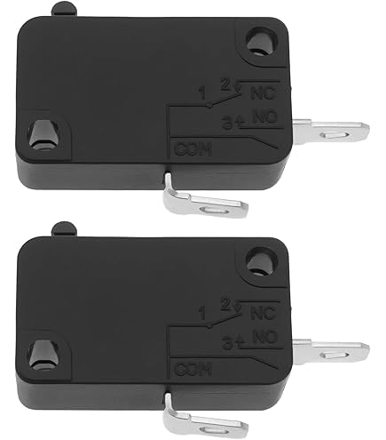 VIOKS Microinterruttore Per Lavastoviglie 250V 16A | Ricambio Originale Whirlpool C00118781 - Interruttore Porta Con Leva E Faston 6,3mm - 2