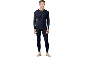 LAPASA Ensemble de sous-Vêtements Thermiques Homme Haut & Bas Maillot de Corps T-Shirt Manches Longues & Pantalon Chaud Automne/Hiver M11/M57/M24
