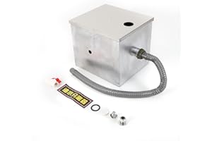 KENSYUINT Gewerblicher Fettabscheider Küche Abwasser Ölabscheider für Restaurant Fettabscheider Abwasser Fat Separator Fettseparator Ölabscheider Küche Fett Edelstahl Abwasser Fettseparator Abfallfilter