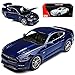 Produktbild Maisto Ford Mustang VI Coupe Dunkel Blau 50 th Geburtstag Exclusive Kollektion 2015 1/18 Modell Auto mit individiuellem Wunschkennzeichen