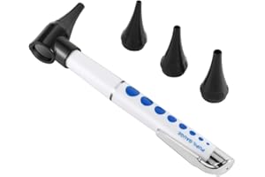 Healifty otoscopio medico tascabile a led diagnostico otoscopio ingrandimento portatile clinica medici orecchio strumento di cura dell'orecchio (senza batteria)