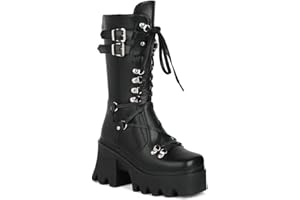 Ulalaza Donne Mary Jane Dress Pompes Scarpe Lolita Cine Platform Gothic doppia caviglia Cinta rotonda di punta di punta un tallone grosso pompa Scarpe Perfetti Perfetti