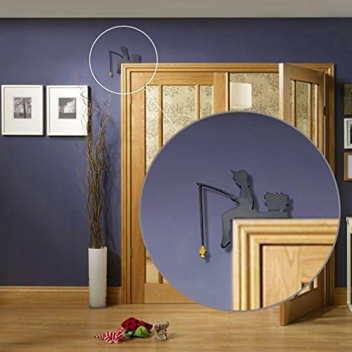 Creative Front Door and Frame Décor Ideas - Fishing boy