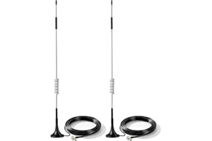 Bingfu 4G LTE Antenna TS9 Aerial 7dBi Magnetic Base External Network Antenna (2-Pack) Compatible with Vodafone EE O2 Three Netgear Huawei MiFi Hotspot Router USB Modem Aircards and LTE Routers