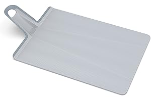 Joseph Joseph Chop2Pot Plus- Tagliere da cucina in plastica, pieghevole - Grande, Blu Pallido