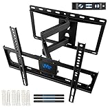 【Multifunktional: Verbesserung der Fernsehenfahrung】Fernsehen wird bequemer. Die Blendung kann durch die Neigung von 5° nach oben und 15° nach unten reduziert werden. TV schwenkbar rechts oder links nach Ihren Plätzen Position (+/-90° bei max. Bildschirmbreite 55cm). Ziehen Sie es auf 368mm heraus und ziehen Sie es auf 78mm zurück, um Ihr Display flexibel zu bewegen.