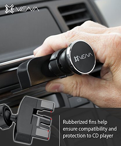 Vena supporto magnetico auto [Magnetic | DISC-M] Universale CD Slot Alluminio Car Mount supporto magnetico per smartphone, iPhone X/8/8 Plus/7/7 Plus, Galaxy S9 / S9 Plus /Note 8 / S8/S8 Plus, Moto G5/G5 Plus, LG G6, Google Pixel/XL