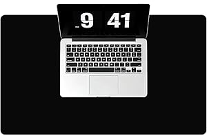 DAWNTREES Large Mouse Mat,80x30 cm,Black Desk Pad,Non-Slip Rubber Mouse Pad,Stitched Edge,Desk mat for Laptop,Computer & PC,Wristing Pad for Gamer,Office & Home