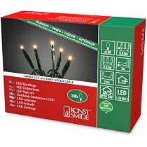 Konstsmide LED Baummantel Mit Ring – 1080 Bernsteinfarbene Dioden, 8h Timer, Für Weihnachtsbaum Außen (IP44)