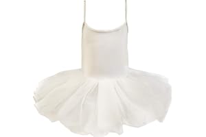 Carnavalife Maillot de Ballet Danza Mujer Elástica con Falda Tutu de Tirantes Finos (624369)