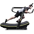 Let's Play Non Motorized Curved Treadmill for Home Gym I Fully Commercial Running Machine with Zero-Maintenance I 6 Resistance Level, Digital Display, 200kg User Weight Support