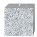 Produktbild AMABIENTE - Designcandles 6413 Designcandles Kubus Objektkerze, Pflanzenwachs, Silbergrau, 12 x 12 x 12 cm