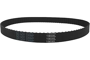 Geeyu XL. Cintura di temporizzazione, Larghezza 19 6XL025 196XL037, Denti 98, Cintura sincrona 19 6XL, Lunghezza 497.84mm. (Size : 196XL, Width : Width 10mm)