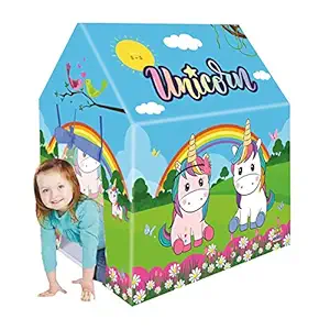 Webby Unicorn Play Tent House for Kids, Multicolor