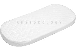 BUY ALL HERE Mamas & Papas Mothercare Matelas en mousse pour couffin épais et super doux double face avec housse rembourrée amovible