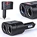 Produktbild KFZ 12V/24V Auto Verteiler 2 Fach Zigarettenanzünder Adapter Ladegerät 60W für Handy Smartphone GPS Navigation - Ladesteckdosen LED
