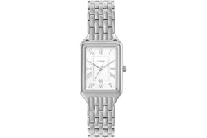 Fossil Raquel Watch for Women, Quartz Three Hand Movement with Stainless Steel Strap