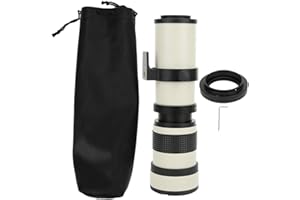 FDIT Super Téléobjectif Zoom Lentille Mise au Point Manuelle, Ouverture de 420 à 800 mm F / 8.3 à 16 téléobjectif à focalisation Manuelle complète pour Appareil Photo à Monture Canon EF-S DSLR