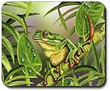 Alfombrilla de ratón con diseño de rana de labios blancos