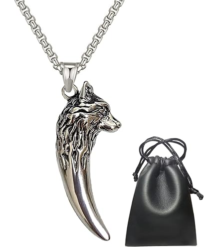 Bracelet Viking 3D Tête De Loup En Acier Inoxydable - Bijoux Mythologie Nordique, Cadeau Homme - 6