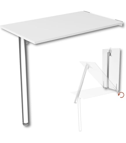 Table De Salle À Manger De Cuisine Pliante Invisible,Bureau D'Ordinateur Flottant,Coiffeuse Pour