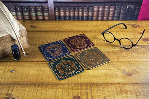 HARRY POTTER – Hauswappen – 4 Untersetzer – Coaster – ca. 9 x 9 cm - 3