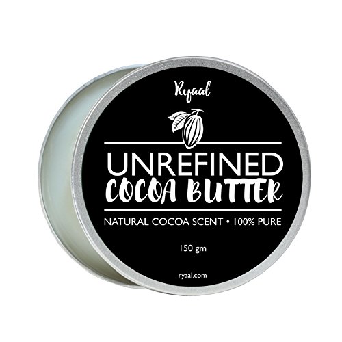 Ryaal Organic Cocoa Butter : Unrefined, 100% Pure Raw Cocoa Butter – Skin Nourishing, Moisturizing & Healing, for Dry Skin, Stretch Marks - For Skin Care. (150g) RS.299 (50.00% Off) - Amazon