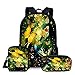 Produktbild Nopersonality Elementary Schulranzen Set Mädchen Jungen Schulrucksack Student Büchertaschen 3er Set, Schmetterling (Gelb) - M-C0013CEK++
