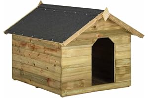 vidaXL Cuccia per Cane da Esterno Tetto Apribile Casetta Cani Legno di Pino