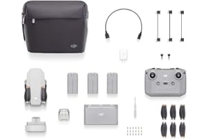 DJI Mini 2 Fly More Combo (EU) + Care Refresh (Auto-activated) – dron z akcesoriami i pakietem ochronnym, lekki i przenośny, 6 km transmisja wideo HD, 4K wideo