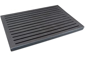 Grillrostprofi Ascherost - Feuerrost - Kohlerost - Kaminrost in Premium-Qualität, Gusseisen, 24 x 36 cm