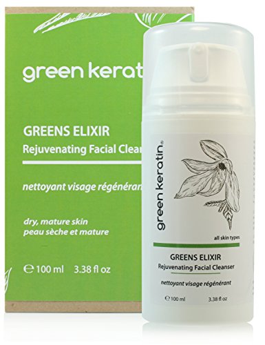 GREENS ELIXIR Rejuvenating Facial Cleanser With Botanical Hyaluronic Acid & Organic Green Tea - Mature Skin Types / Anti-ageing (100ml)